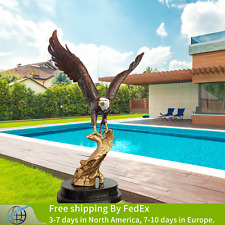 27.5" Bronze Eagle Sculpture