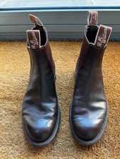 RM Williams Ladies Turnout Boots | Brown | Leather Sole | Size 4.5 G W