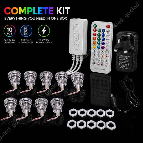 24v rgbw cabochon led bulbs - rgbw,