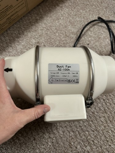 Extraction fan duct - fan, 30w