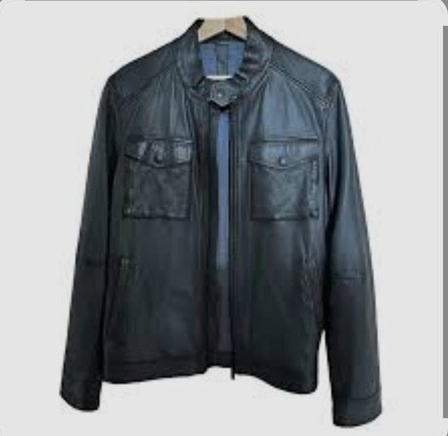 Blue leather massimo - massimo, dutti