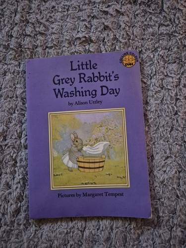 Little grey rabbit washing - little,