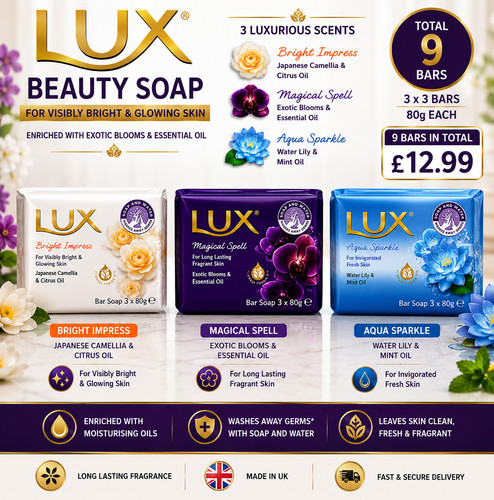 Lux beauty soap bars - lux,