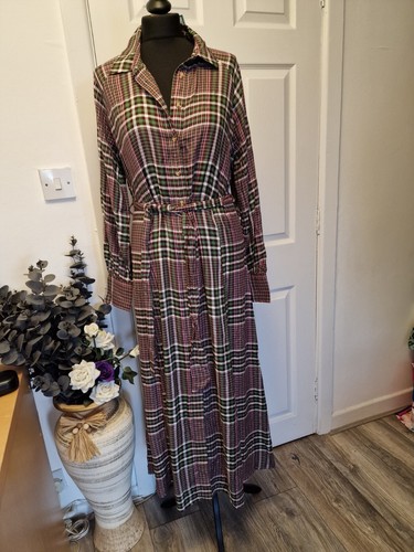 Next size plaid shirt dress - next,