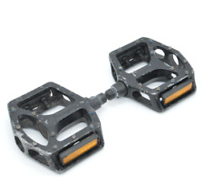 GT Bikes Aluminium Mountain Bike Pedals Black Flat Platform MTB Black Hybrid XC