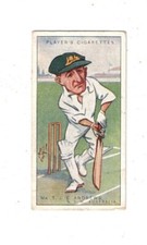 John Player Cigarette Card Cricketers Caricatures 1926 No. 2 - Mr T.J.E. Andrews