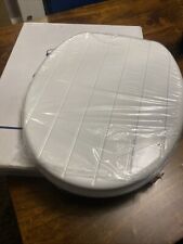 Angel Shield Wooden Toilet Seat ( White Grooved)