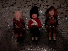 Set of 3 Scottish Theme Dolls