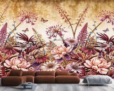 Baroque Flowers Rich Red