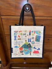 LAKELAND Reusable Shopping Bag JESSICA HOGARTH Shopper Eco Tote Hessian Jute