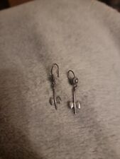 Vintage Viking 900 Silver Double Axe Head Earrings