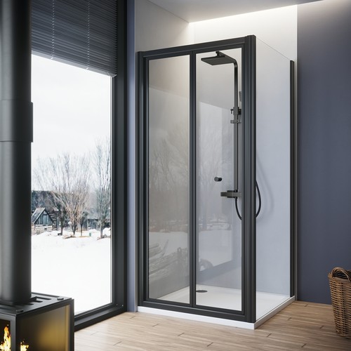 Fold shower door magnetic - shower,