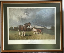 Terence Cuneo (1907-1996) ‘The Shires’ Horses Limited Edition Framed Signed Prin