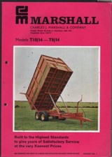 MARSHALL Models T10/14 and T8/14 Tandem Axle Trailer Brochure Leaflet