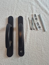 TSS UPVC Multipoint Lever Door Handle, 92mm-122mm Screw Centres, Black