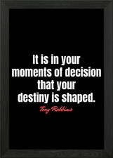 Quotes Tony Robbins Framed