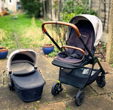 Nuna Mixx + Bassinet (White /