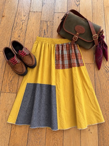 Zanzea mustard patchwork - zanzea,