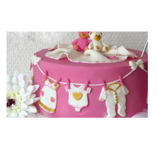 Baby clothes silicone fondant - baby,
