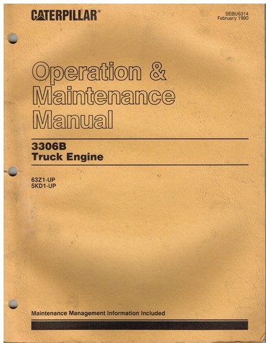 Caterpillar 3306b truck diesel - caterpillar,
