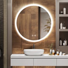 EMKE Round LED Bathroom Mirror