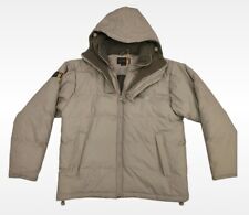 Eisenegger Insulated Hooded Padded Puffer Jacket - Cream - PVC - Y2K - Size Medi