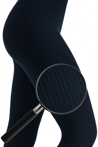 Woman thick ribbed tights - woman's,