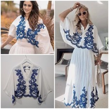 Zara Contrast Embroidered