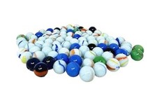 Milky Black Glass Marbles Traditional Vintage Classic Kids Toys Games 100 pcs UK