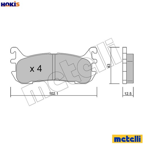 Brake pad set disc - set,