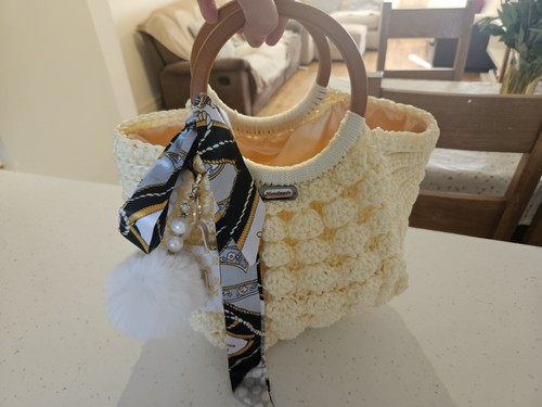 Mama handmade crochet tote - mama's,