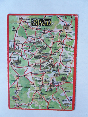 Postcard rhön fulda gersfeld - fulda,