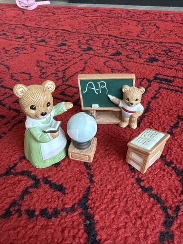 Vintage homco teacher - homco, bear