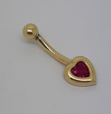 Navel Bellybutton Heart Stud