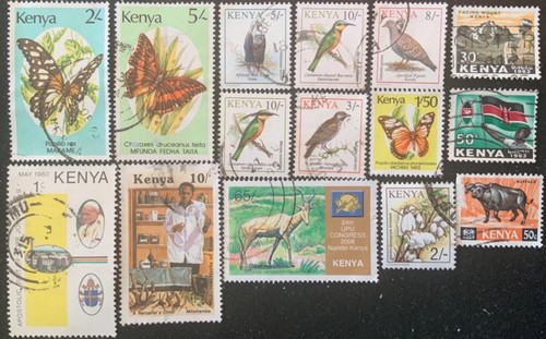 Kenya selection of stamps - of,