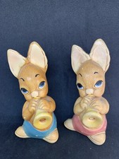 Pair of Pendelfin Studios Collectables Rabbit Figure - Phumf Stonecraft Figurine
