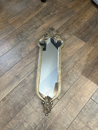 Ornate wall mirror silver - wall,