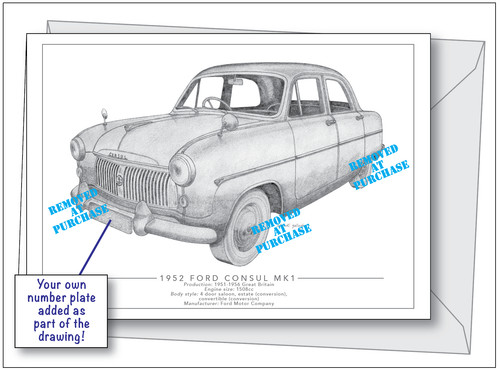 Ford consul mk1 personalised - consul,
