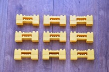 Thomas Tomy Trackmaster Low Yellow Bridge Risers Track Supports Set Of 18 - Used