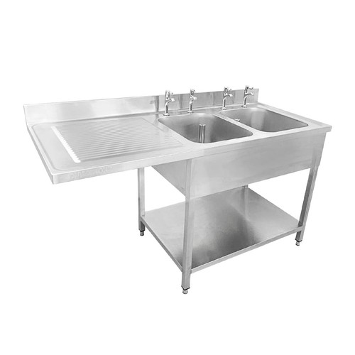 Stainless sink double - stainless,