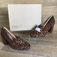 NEXT Leopard Print Block Heel