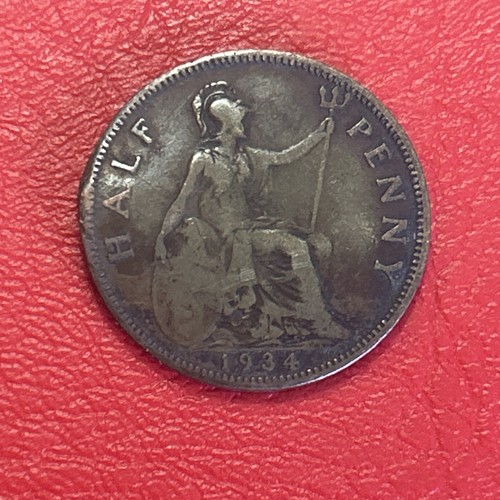 1934 half penny george v - george,