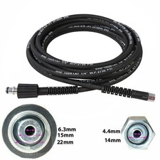 10 Metre 190bar Steel Armoured Jet Power Washer High Pressure Hose 10m - USED