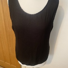 2 X Vest Tops Black One Is