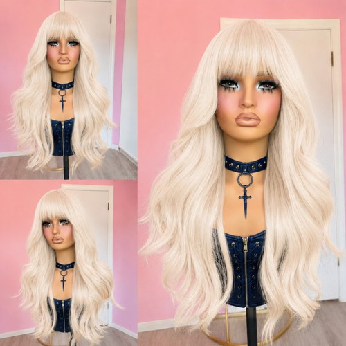 Long wavy dress wig with - up,