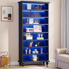 69-Inch Tall Bookcase with LED