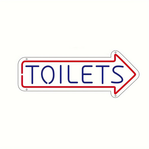 Toilets arrow neon sign toilet - toilets, sign,toilet