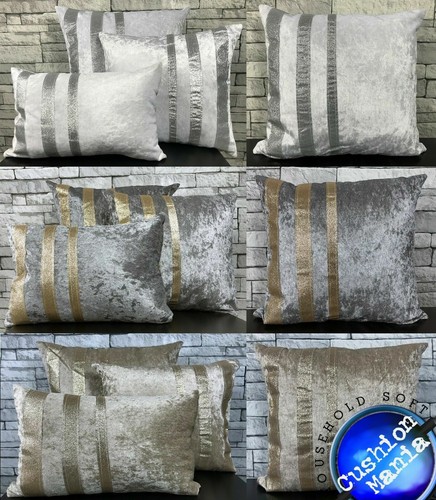 Crushed velvet glitter stripe - crushed,