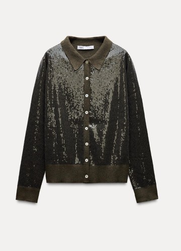 Zara knit cardigan with - zara,