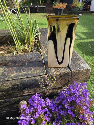 Vintage studio art glass - studio, vase